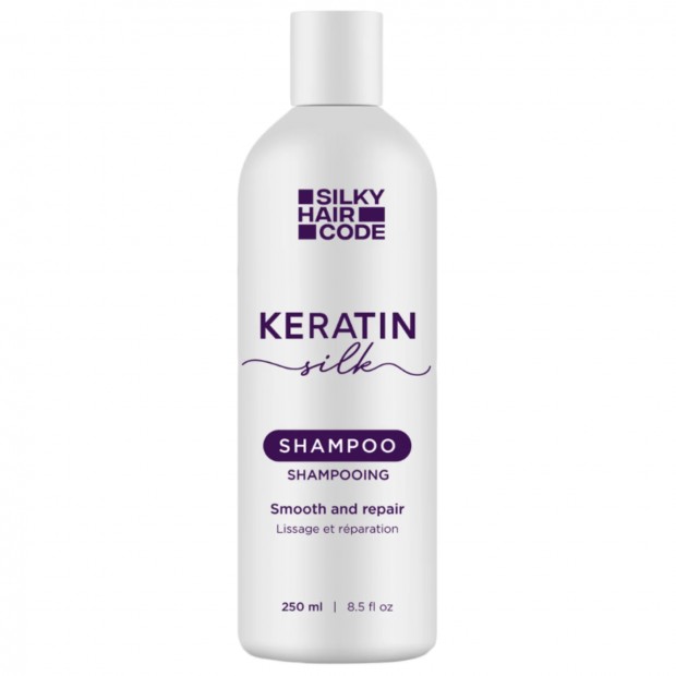 Intensywna naprawa uszkodzonych włosów Szampon KERATIN SILK