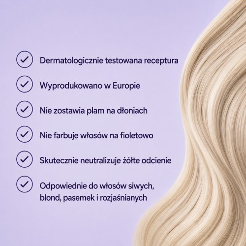 Zestaw produktów neutralizujących żółte tony (szampon i odżywka)